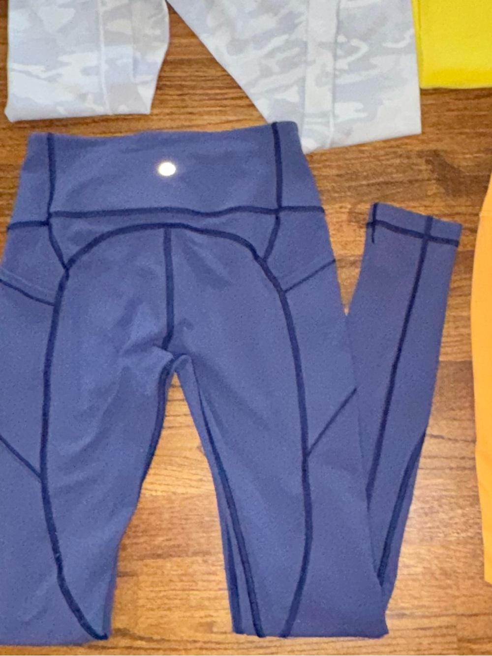 lululemon athletica ALL THE RIGHT PLACES Deep Blue High-Rise Seam Detail Legging